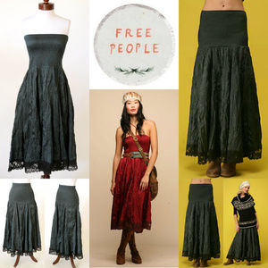 NWT Free People Convertible Dress Skirt Boho Maxi
